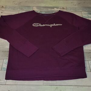 Purple Champion Crew Sweatshirt sz Medium